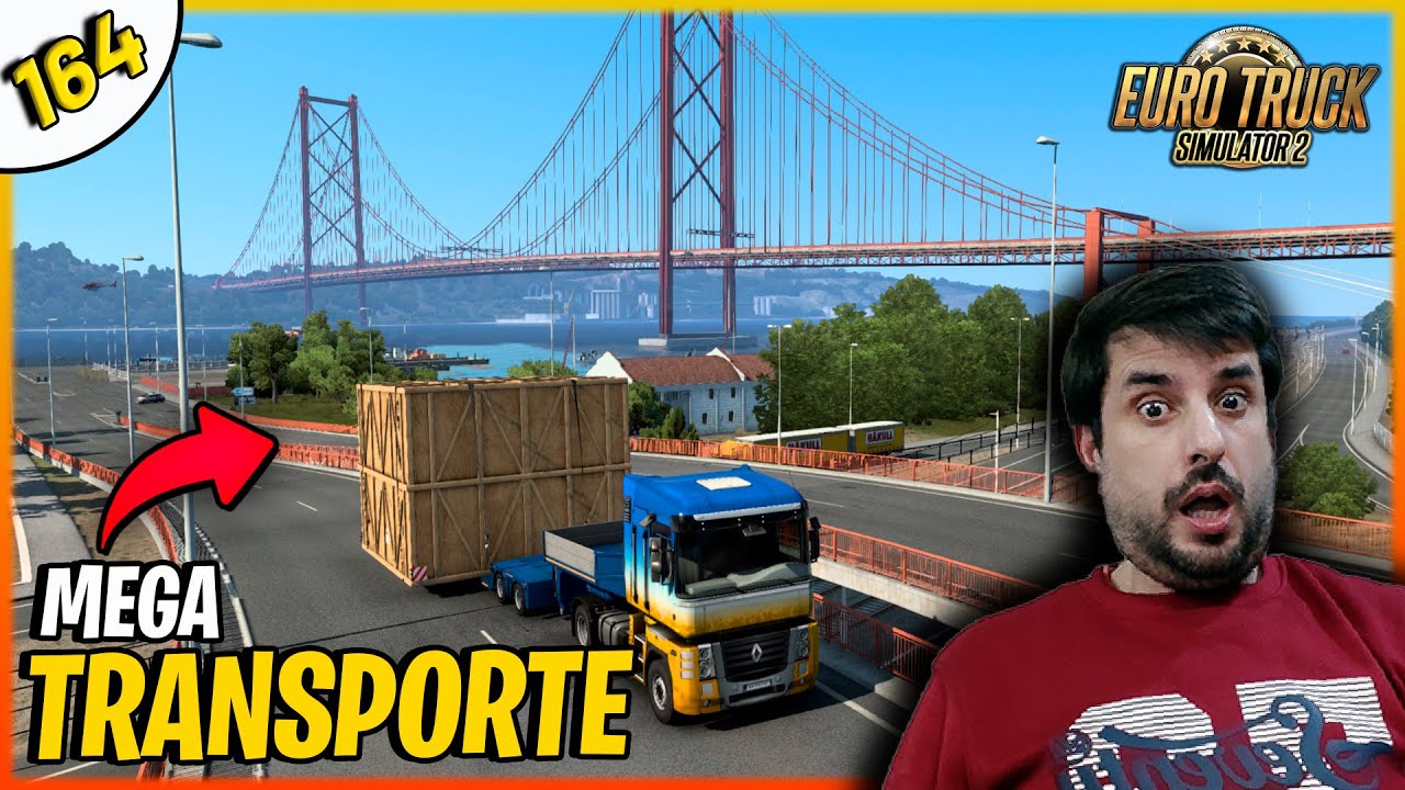 LISBOA ➡ PONTE DE SÔR COM TRANSPORTE IMPOSSÍVEL - EURO TRUCK SIMULATOR 2 IBÉRIA DLC #164