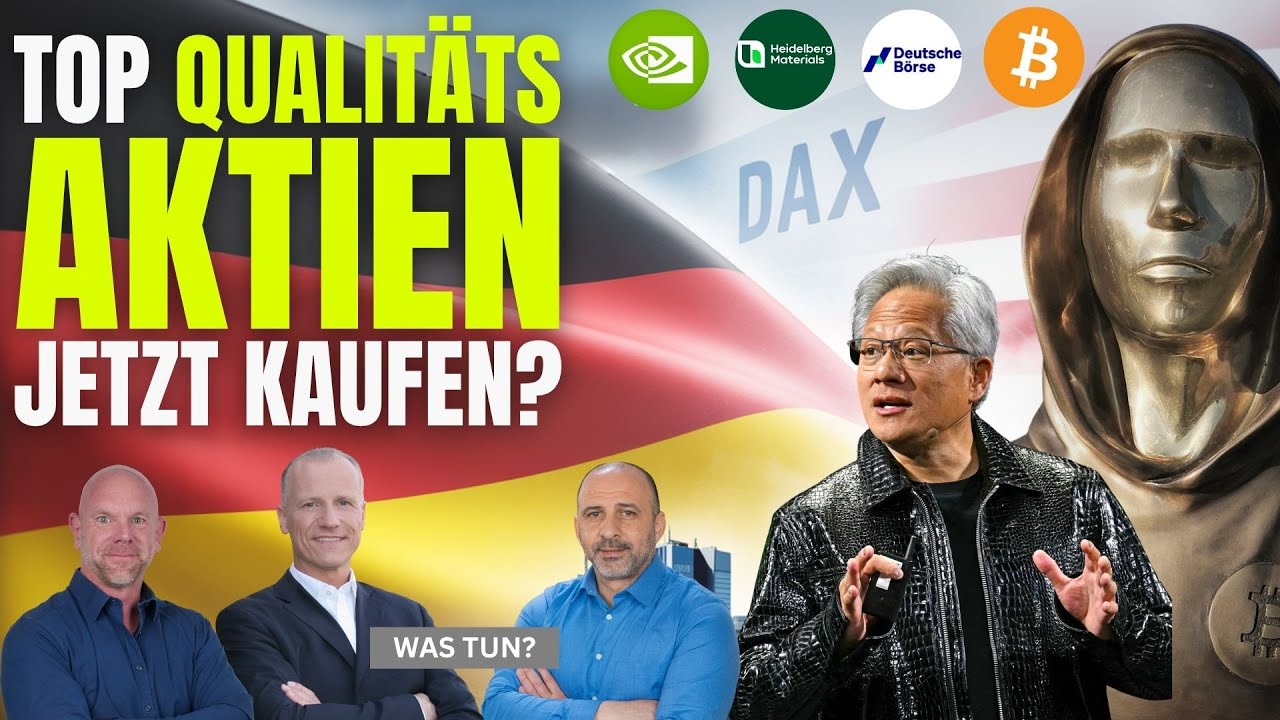Das sind unsere Top 4 Aktien! Nvidia | DAX | Heidelberg Materials | Deutsche B&ouml;rse | Bitcoin