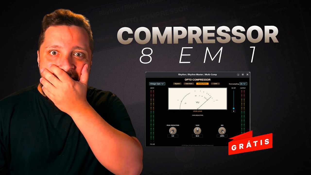 Esse Plugin simula TODOS os MELHORES Compressores