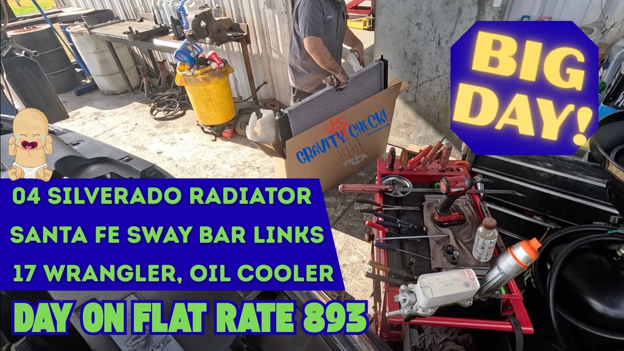 Silverado Radiator, Wrangler Oil Cooler, Santa Fe Sway Bar Links. DAY on Flat Rate 893