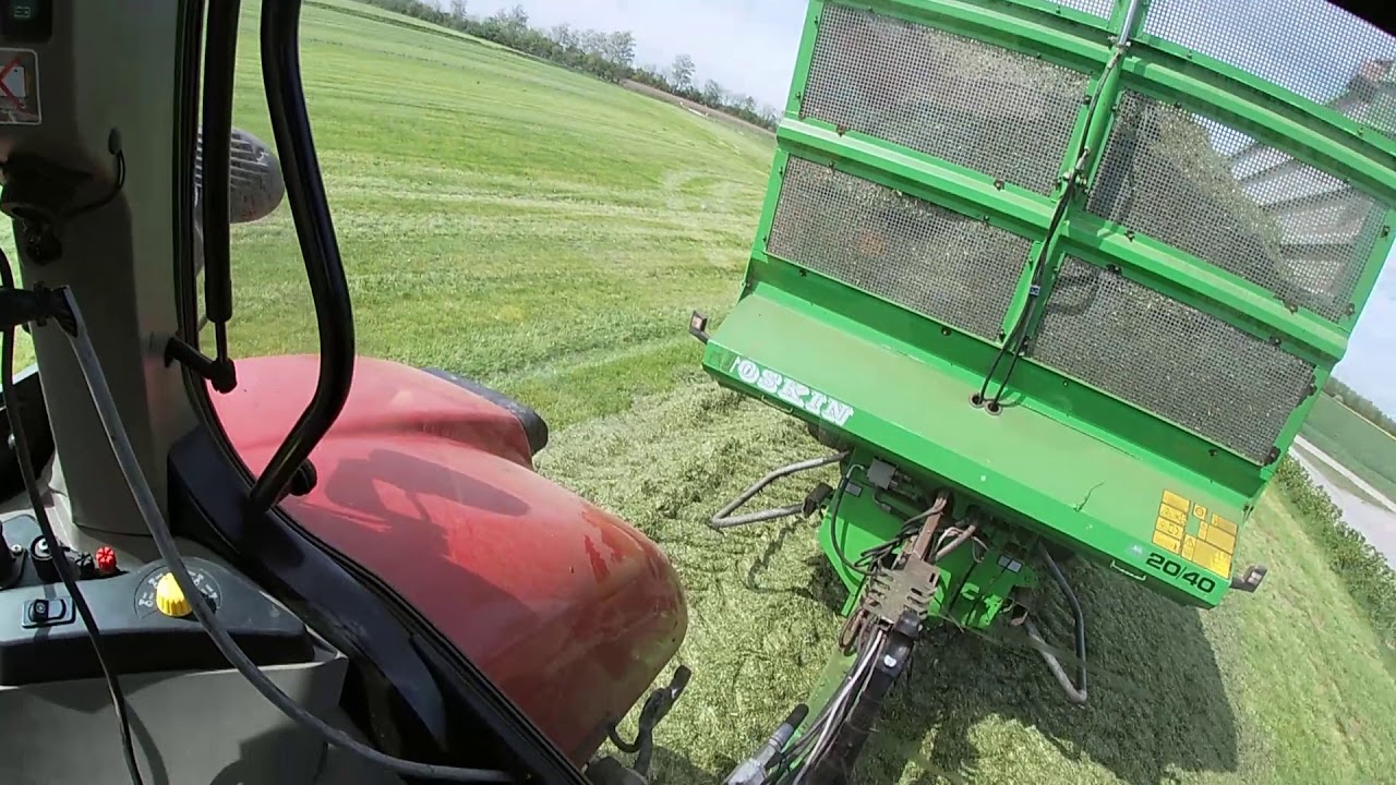 Grass Silage | Case Puma IH 185 w/ Joskin Silospace 20/40 | Krone BigX 530