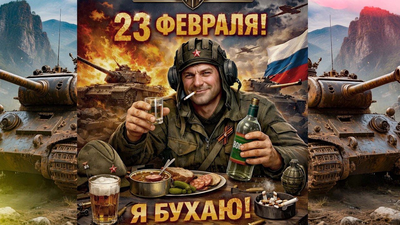 ➤➤23 ФЕВРАЛЯ➤ПРАЗДНУЕМ➤БУХОЙ ТАНКИСТ➤➤МИР ТАНКОВ➤(RTX 5070) Gameplay Stream