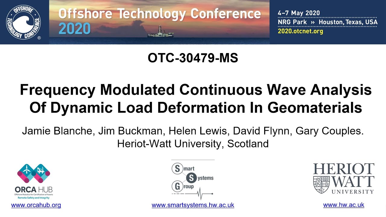 Frequency Modulated Continuous Wave Analysis of Dynamic Load Deformation in Geomaterials- OTC 2020