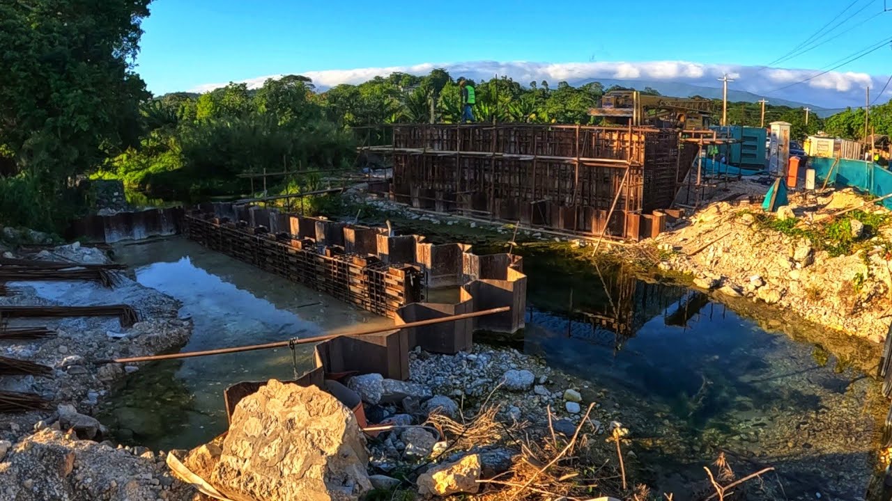 Major Bridge Construction Underway in Leith Hall, Eastern St. Thomas| Leith Hall To Dumfries Drive