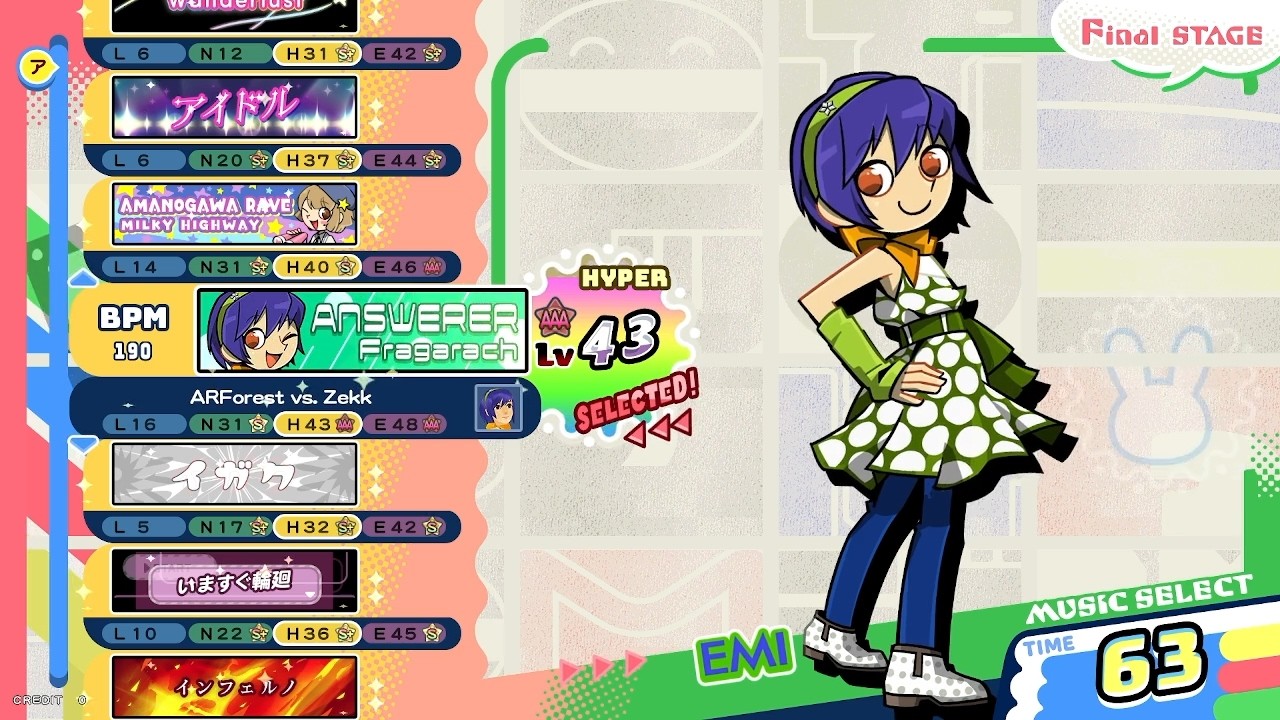 [pop'n music High☆Cheers!!] アンサラー / Fragarach H 正規/鏡 クリア