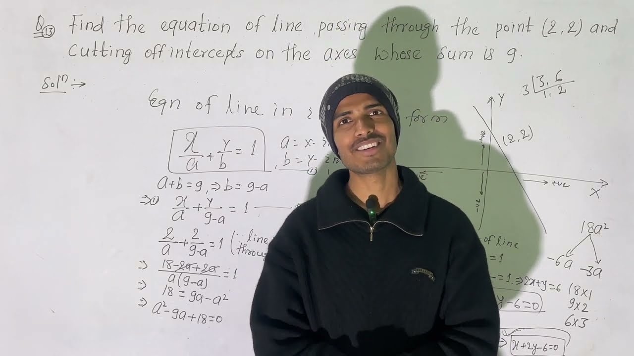 Math 📚| Class 11th🥰 | STRAIGHT LINE (सरल रेखा)| NCERT+JEE+NDA+NEET (Pre-planning)💐| Ex-10.2  Q13 |