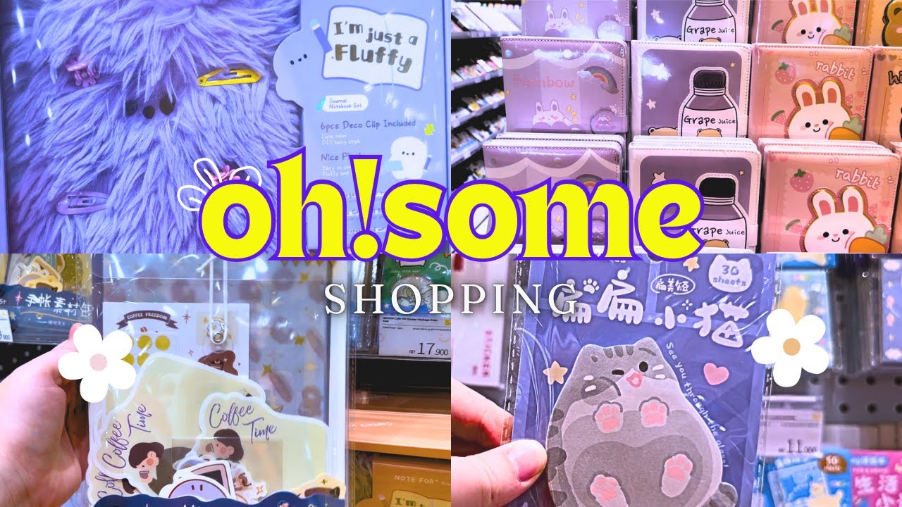 Shopping in indonesia 🇮🇩 oh!some stationary haul 🍋 my first visit