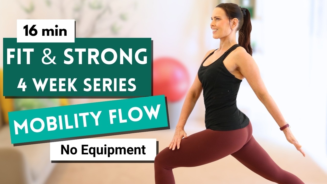 16-минутная тренировка Mobility Flow Sculpt | Бедра, плечи и ягодицы | День 4. Фитнес и сила, фев...