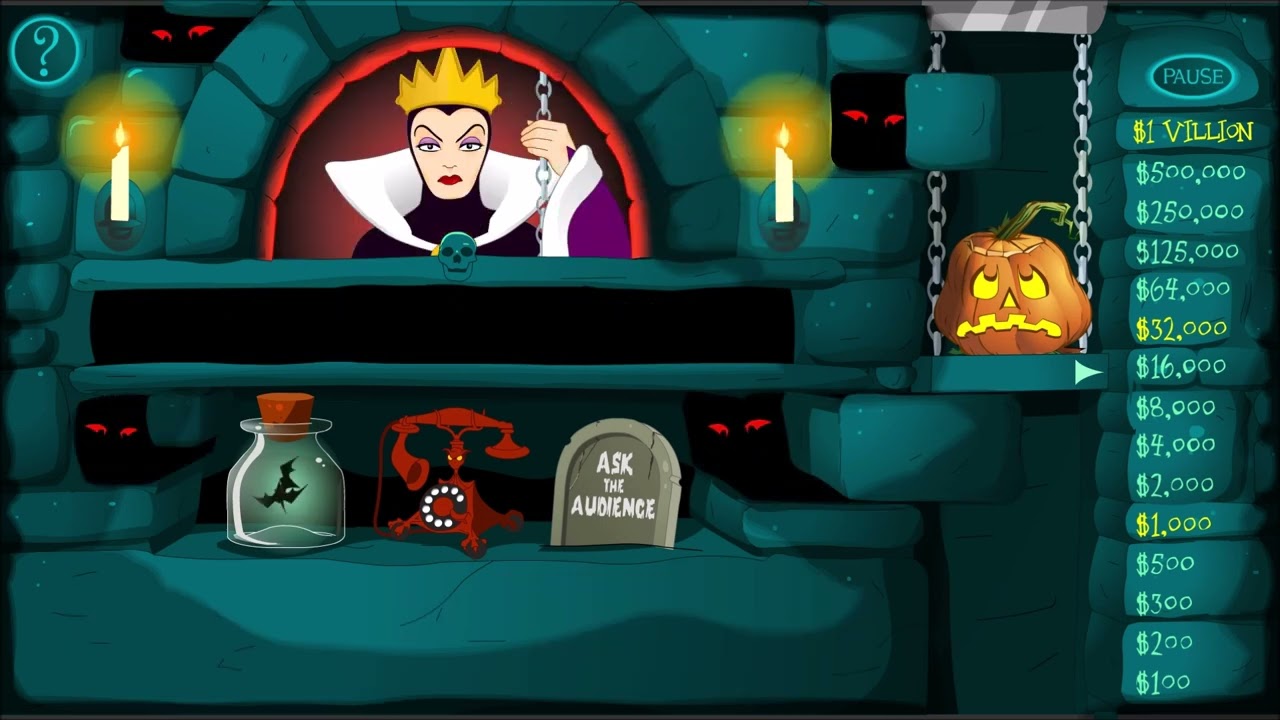 Flash Gameplay: Disney's Who Wants to be a Villionaire? Evil Queen
