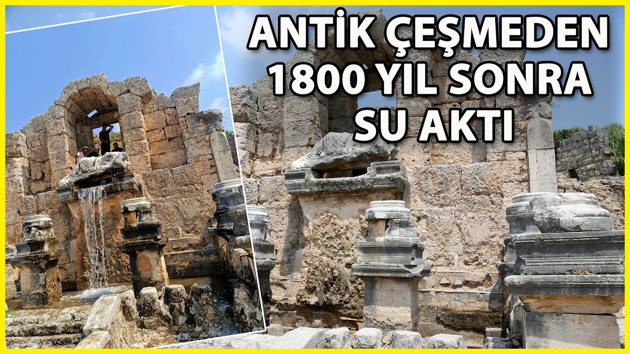 Antik Çeşmeden 1800 Yıl Sonra Su Aktı