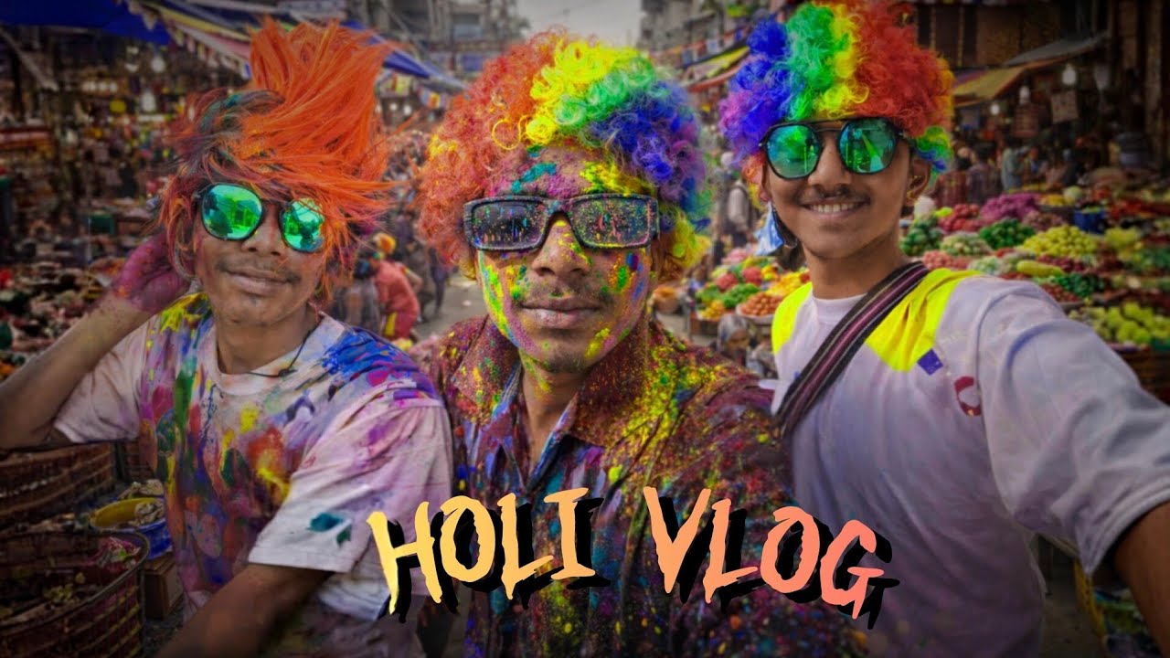 Yah kya Ban😂 Gaye bhai (holi)#vlog 