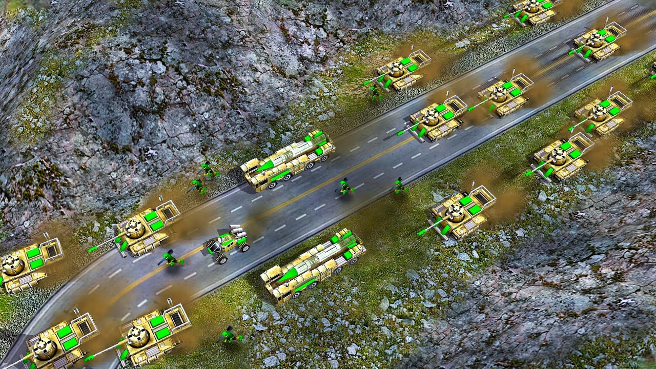 GLA Under Siege – Trapped Between 5 Chinese Bases in Tiny Space | C&C Generals ZH - Mission Map