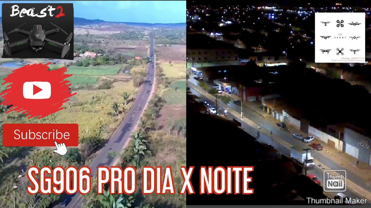 sg906 pro 2, imagens DIA x NOITE, COMPARE!