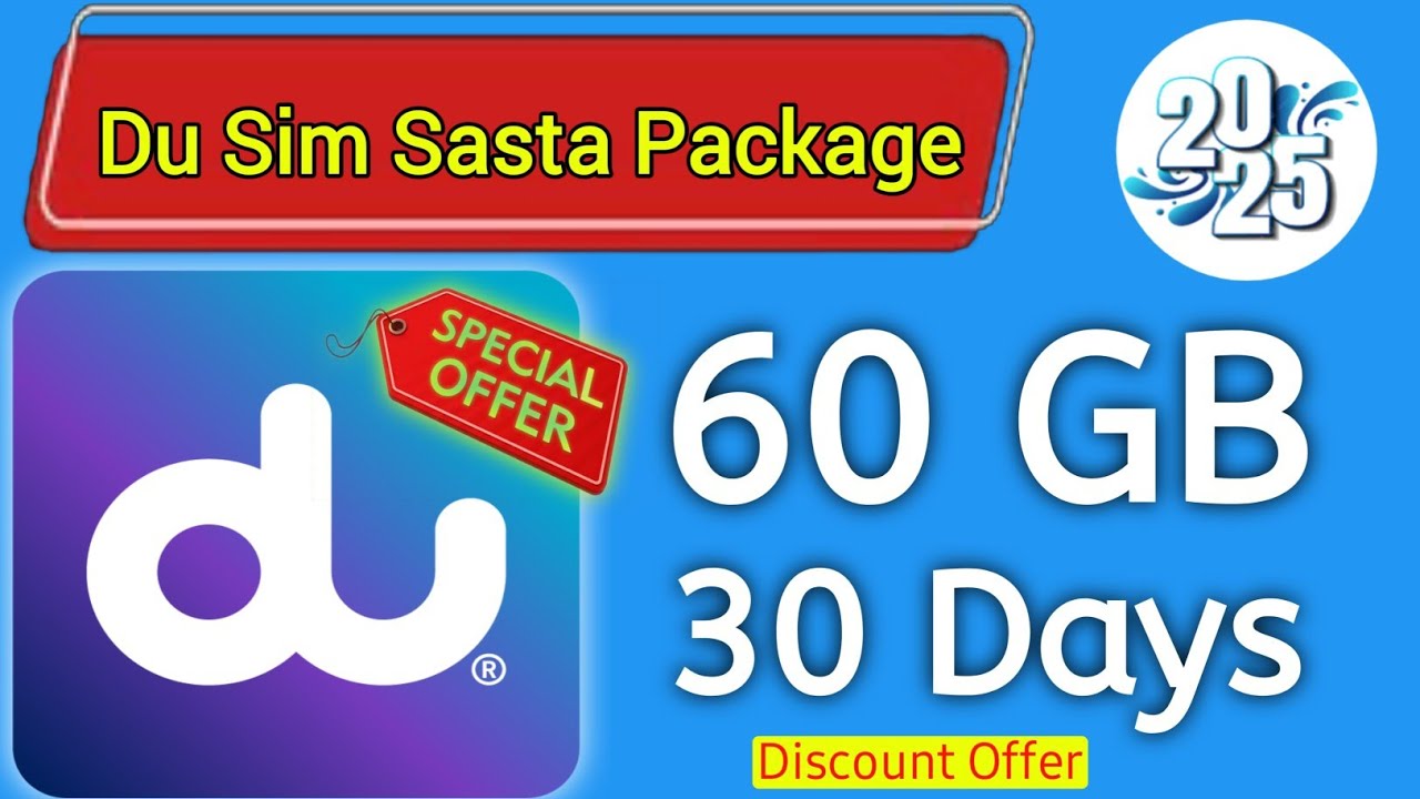 Du monthly data package / du monthly packages / du monthly 60gb data free