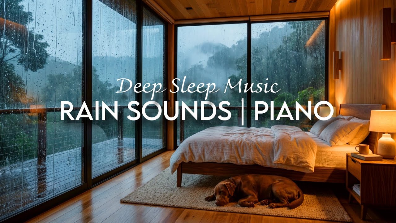 Relaxing Piano Music and Rain Sounds for Deep Sleep, Reduce Stress, Anxiety, Restlessness