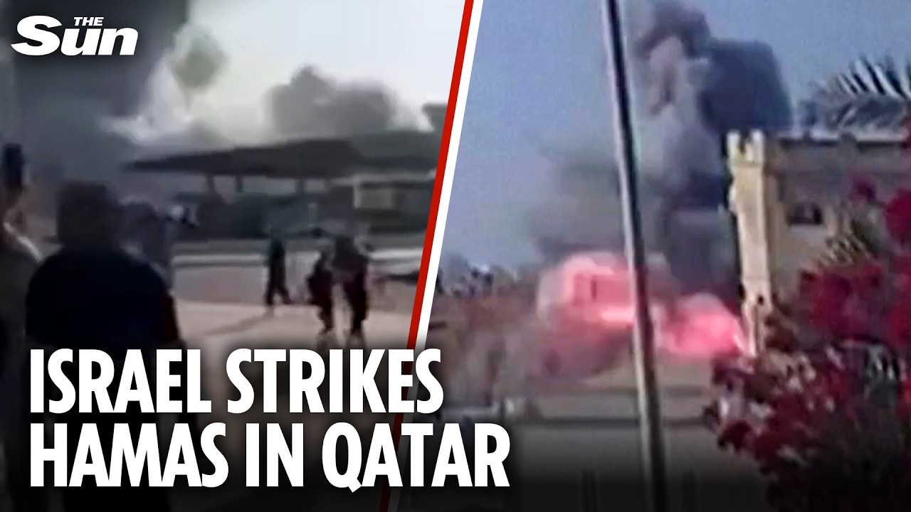 Moment Israel attacks Hamas leaders in Qatar as Trump condemns &lsquo;unfortunate&rsquo; strike on &lsquo;close ally&rsquo;