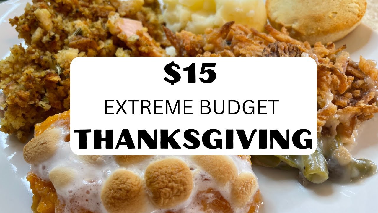 $15 THANKSGIVING MEAL || EXTREME BUDGET HOLIDAY MEALS || CHEAP MEALS