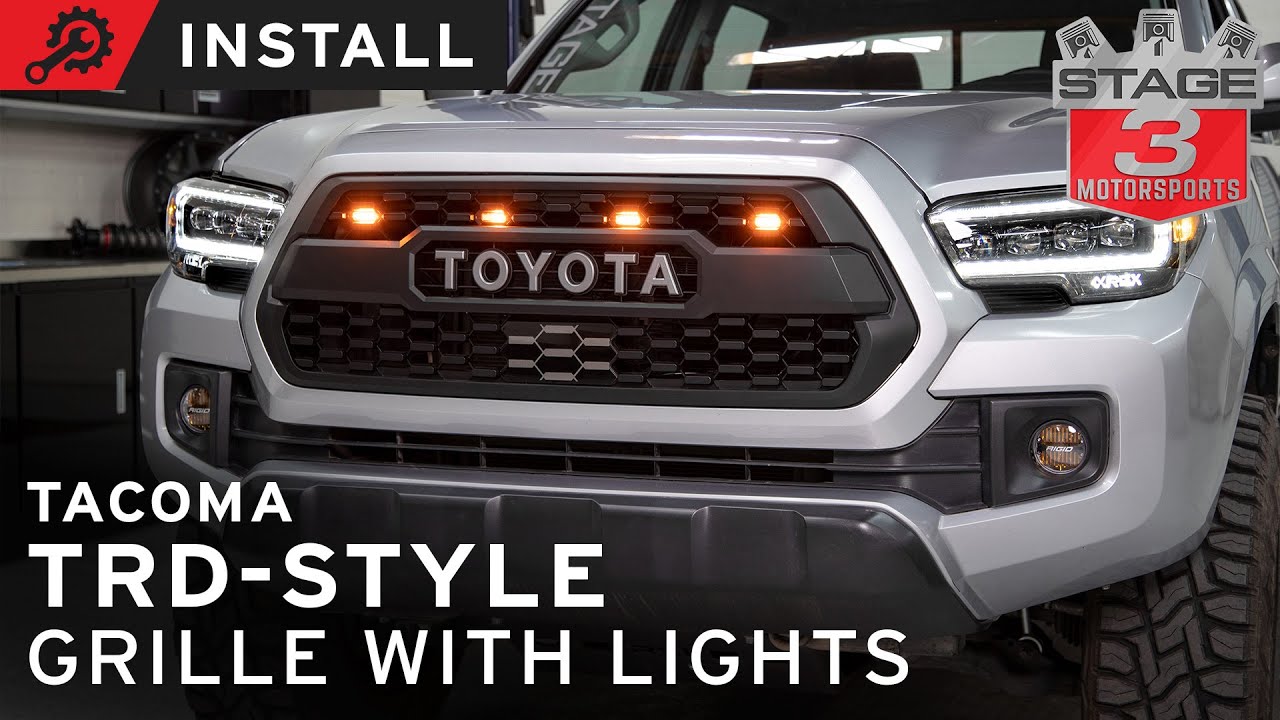 2016-2020 Toyota Tacoma TRD Pro Style Grille Install