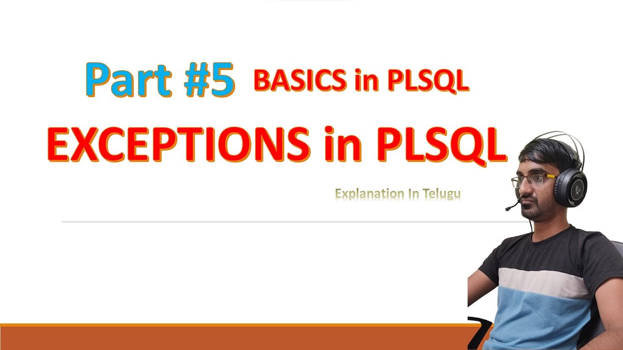 PLSQL EXCEPTIONS | Exception Handling | Error Handling | Part#5 | PLSQL Tutorial in Telugu