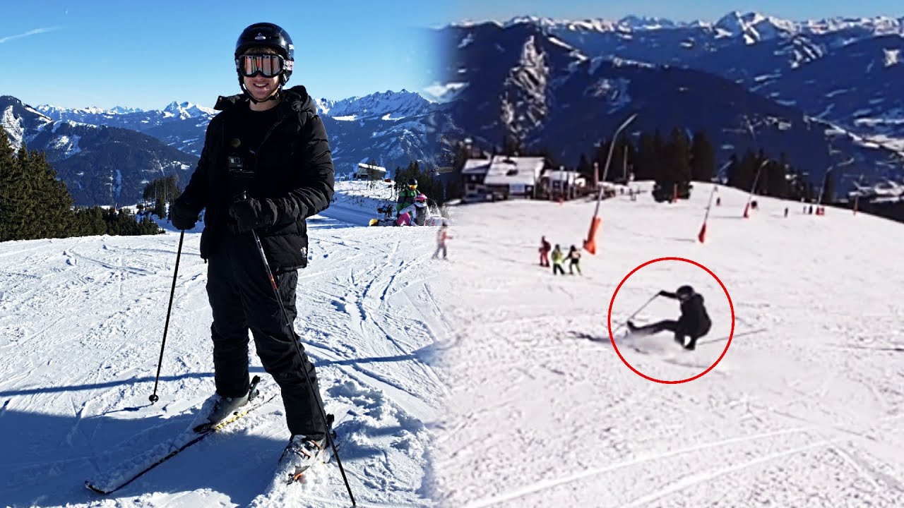 VOOR HET EERST SKIËN! GAAT FOUT.. 😅