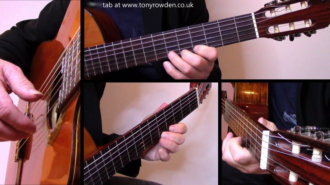 Perfect Day - Lou Reed fingerstyle guitar solo - link to TAB in description