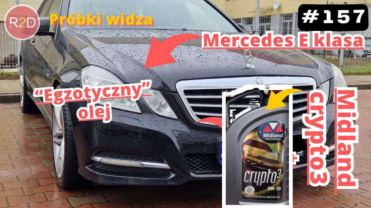 Szwajcarski olej Midland Crypto3 po 6000 km, Mercedes E klasa,  5W30 #157