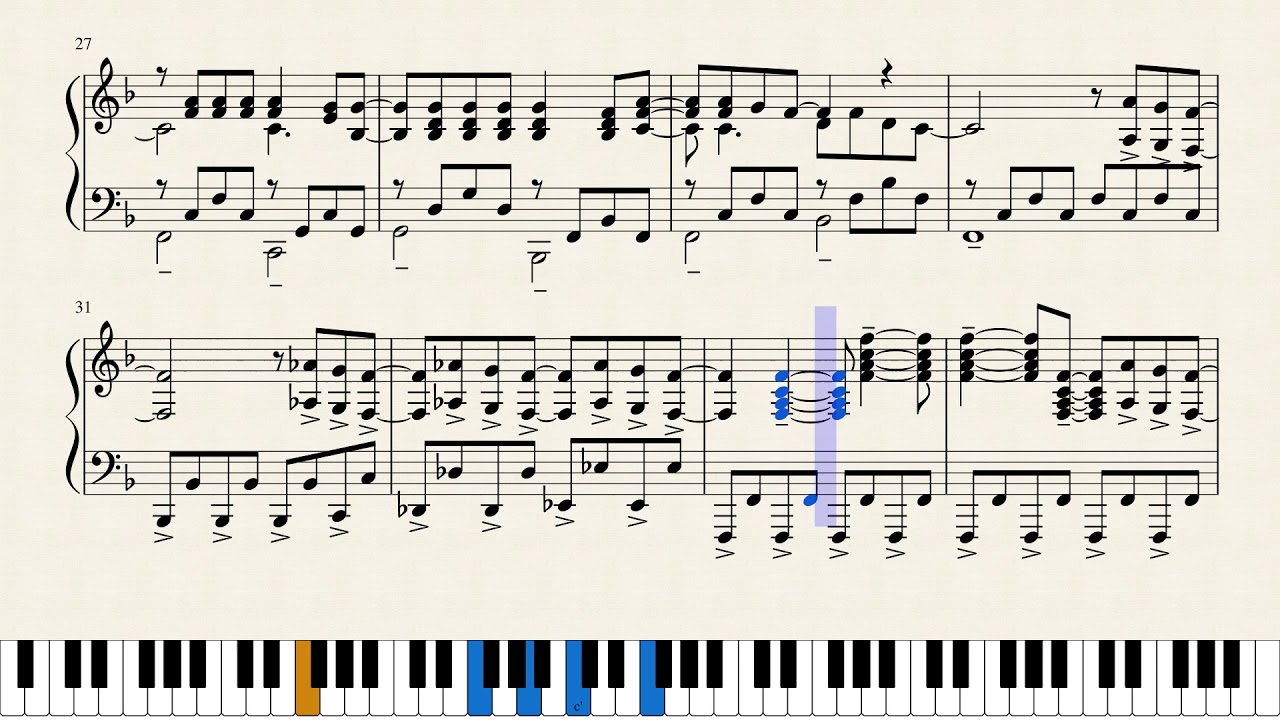 SOS for piano