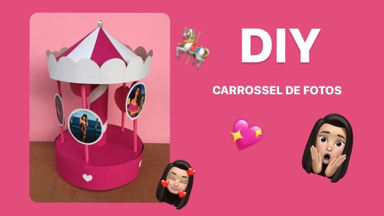 DIY DECORAÇÃO 🌸 carrossel de fotos