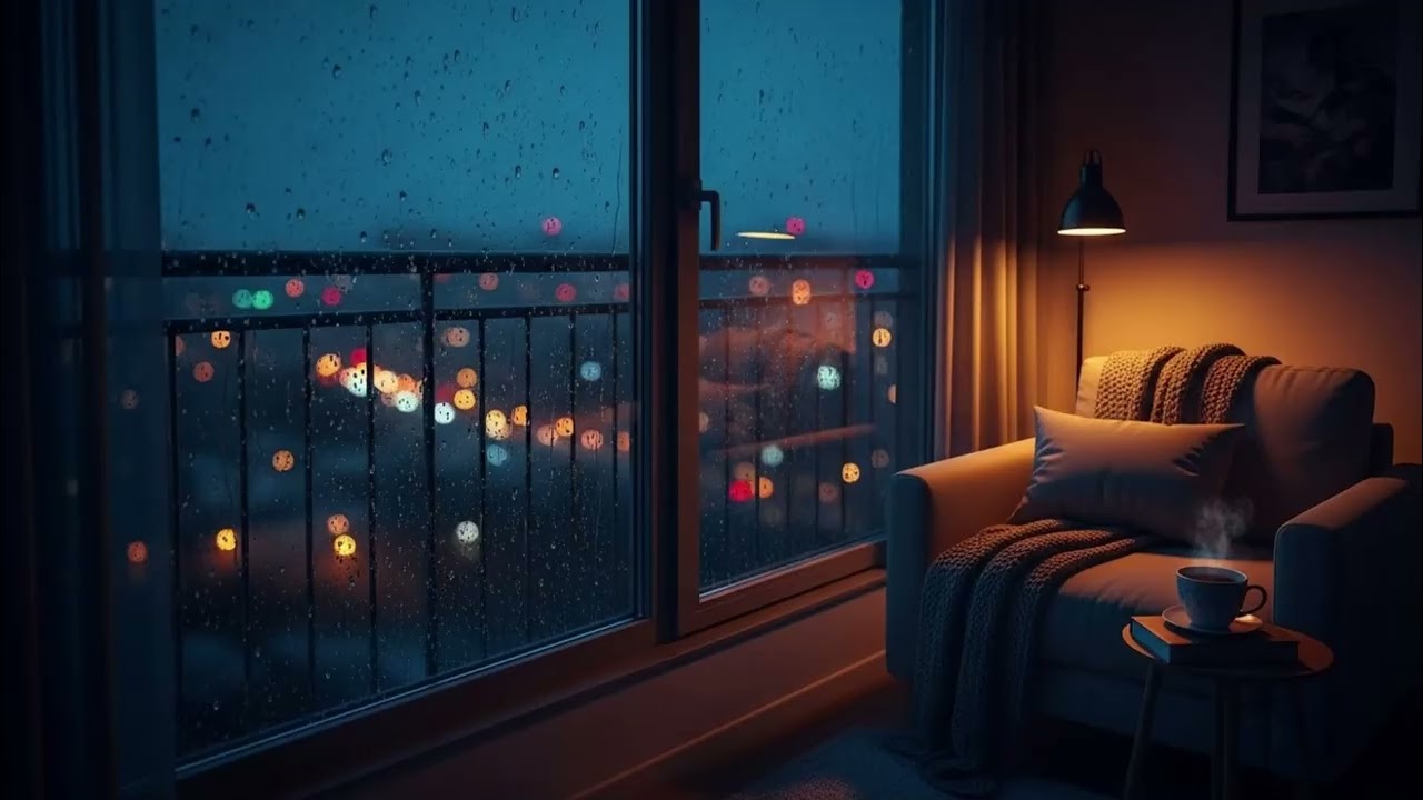 Steady Rain on Window at Night 🌧️ | 8 Hours Noise Blocking Rain for Deep Sleep & Focus (No Music)