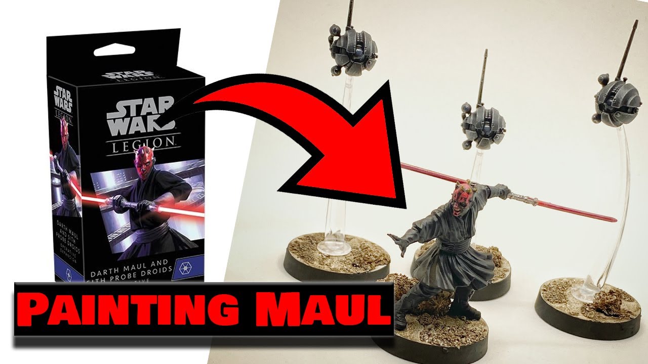 Darth Maul painting TUTORIAL Quick and Easy - A STAR WARS LEGION miniature painting guide