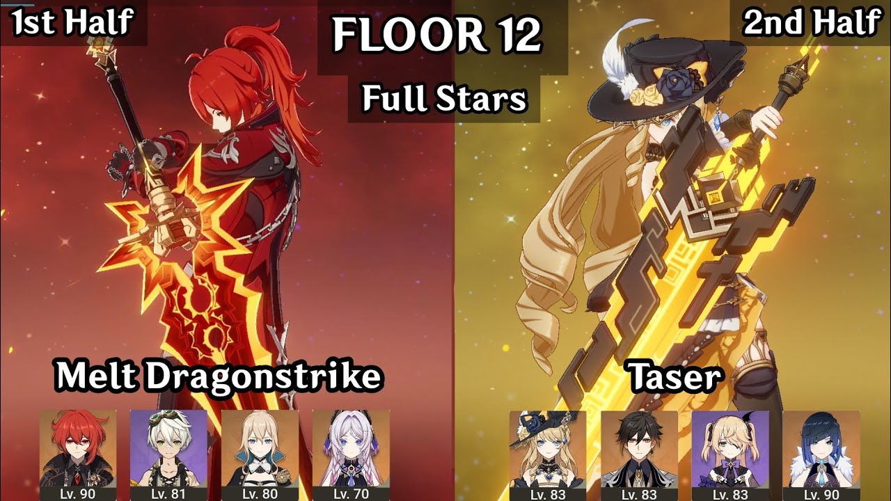 Diluc Citlali Melt Dragonstrike + Navia Taser | 5.3 Spiral Abyss Floor 12 | Genshin Impact