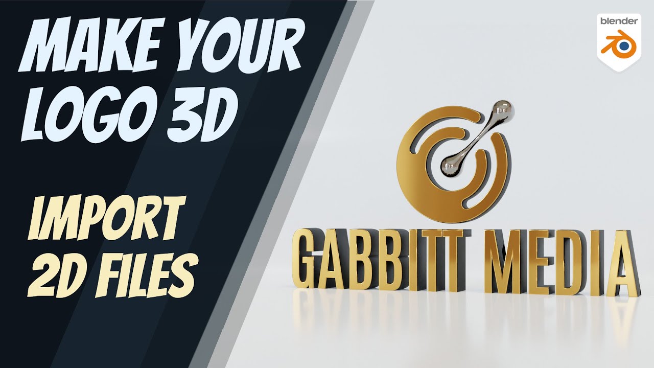 Turn 2D Logos Into 3D - SVG Import + Lots of Tips