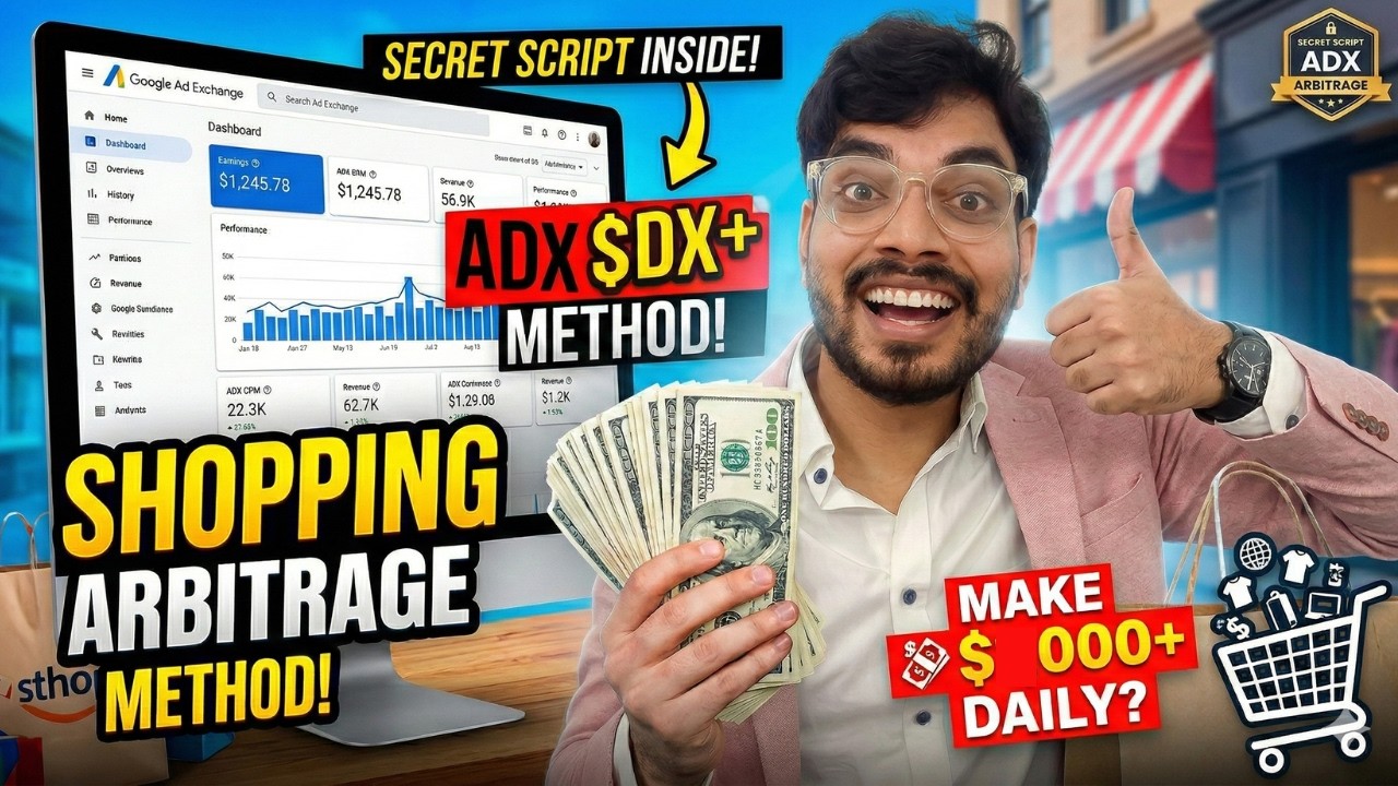 Shoping ADX Arbitrage Method | Google ADX & ADSence Arbitrage Masterclass