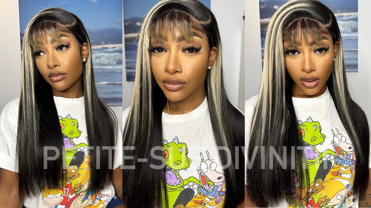 613 Streaked 13X4 Lace Front wig installation + Style ft. Dorsanee Hair | PETITE-SUE DIVINITII
