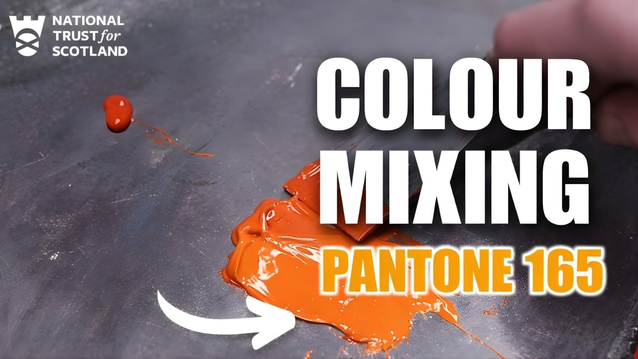 Colour Mixing ASMR | Pantone 165 | Satisfying Ink Blending and Letterpress Printing