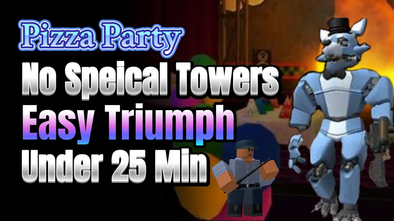 How to Triumph Pizza Party Solo with NST in Roblox TDS!