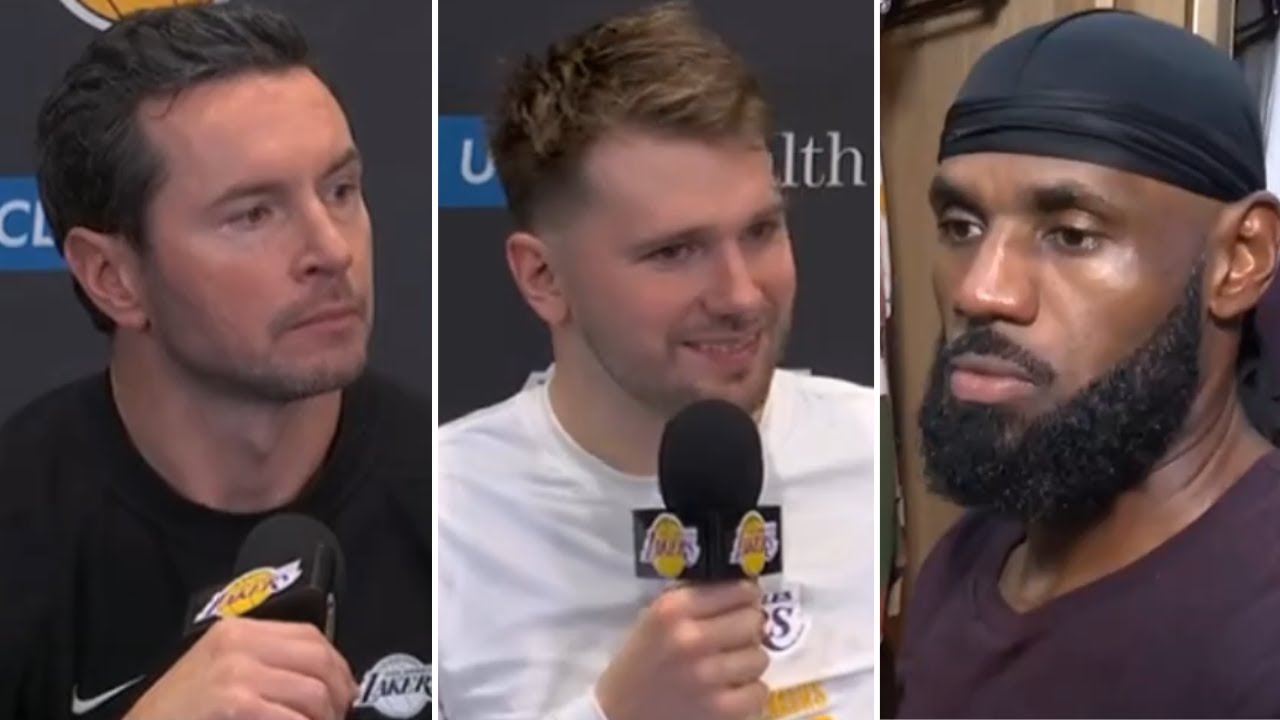 [FULL] PostGame | JJ Redick, Luka Doncic and LeBron James speaks after Lakers beat Clippers 135-118