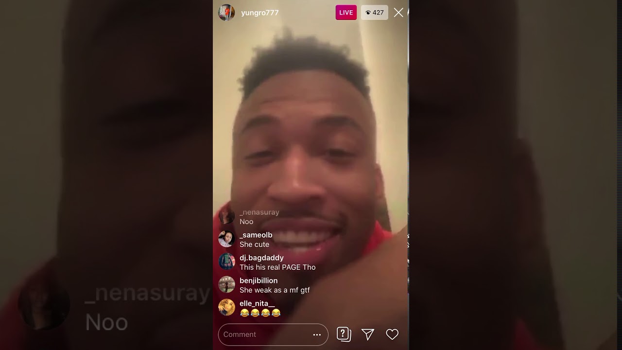 Yung Ro 777 Gets Disrespected By Thot And Shows Off Stomach Tattoo On Instagram Live