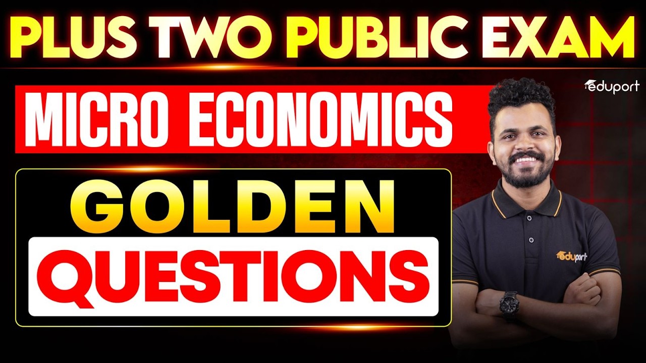Plus Two Economics Golden Questions- Macro Economics | Eduport Plus Two