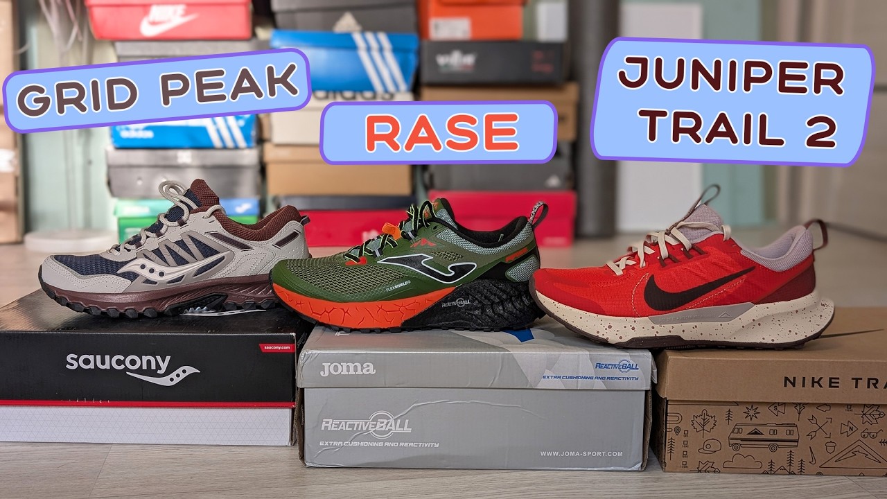 Обзор трейловых Joma Rase, Saucony Grid Peak и Nike Juniper TR 2