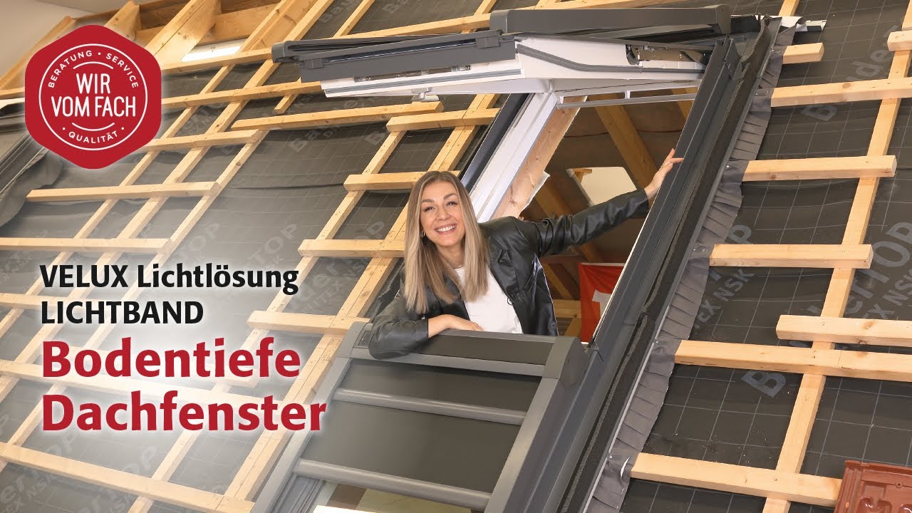 Bodentiefe Dachfenster | VELUX Lichtlösung LICHTBAND