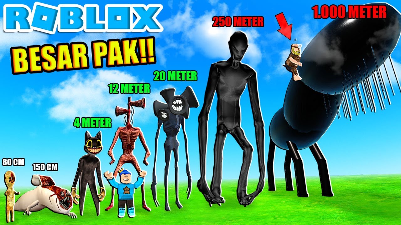 KALIAN PASTI TERKEJUT TERNYATA SEPERTI INI UKURAN SEMUA SCP TREVOR HENDERSON DI ROBLOX!!!