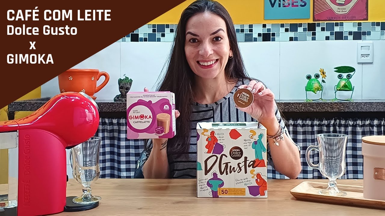 CÁPSULA DE CAFÉ COM LEITE | DOLCE GUSTO VS GIMOKA