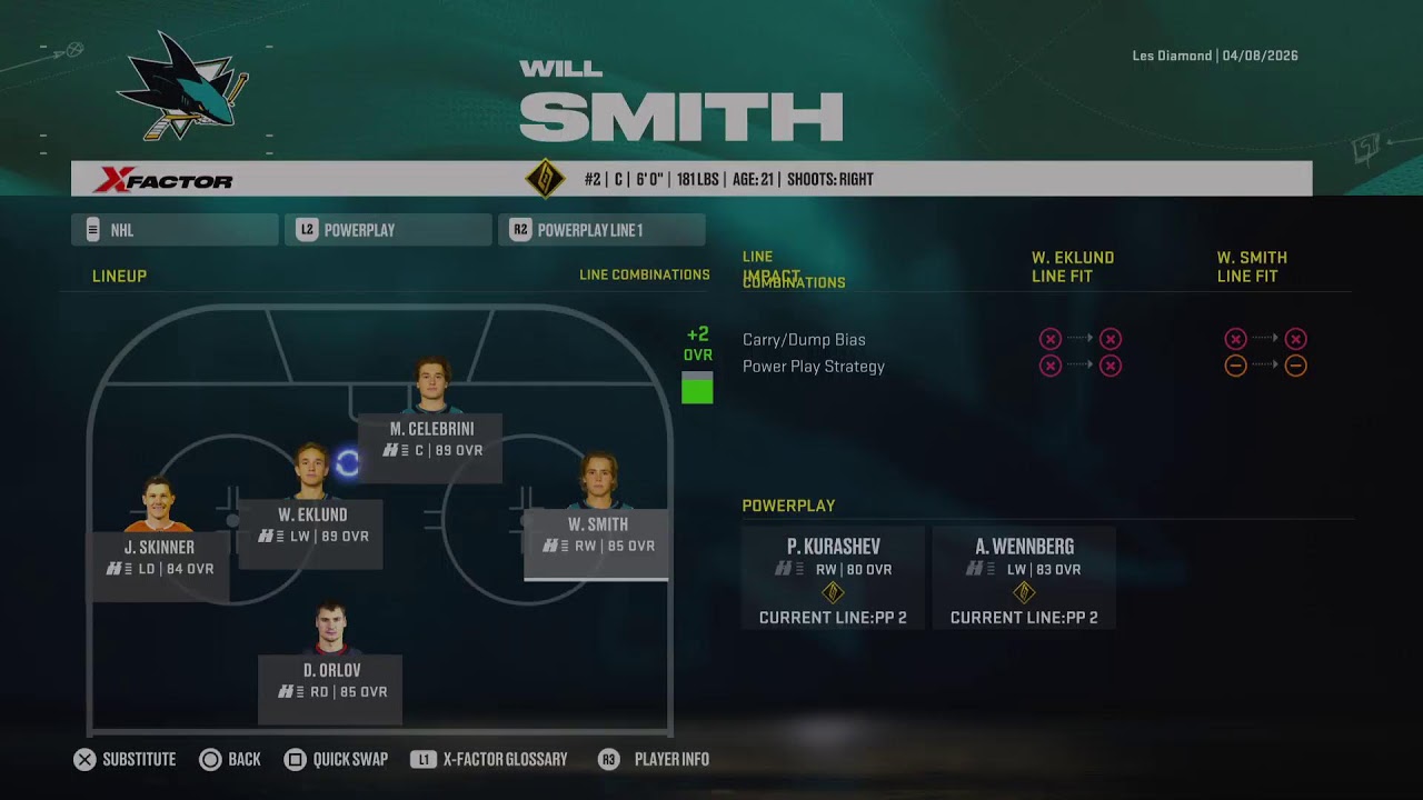 NHL 26 Franchise - Year 1 E42 - SAN JOSE SHARKS (55-16-3)