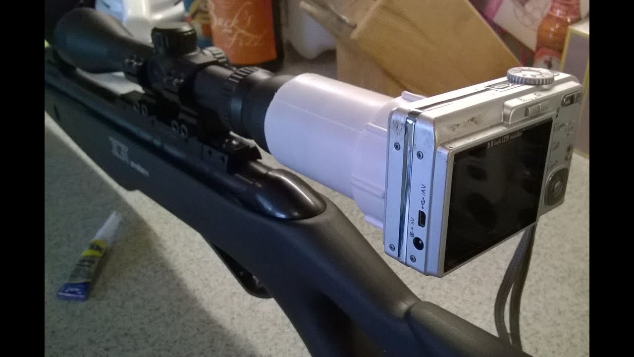 DIY RIFLE SCOPE TO CAMERA ATTACHMENT BUILD 30 04 16