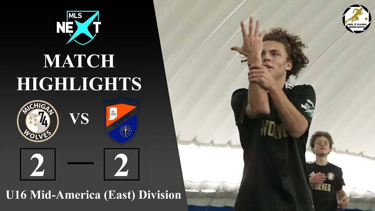 (90 in 8) MLS NEXT U16 Match Highlights: Michigan Wolves vs Hoosier Premier