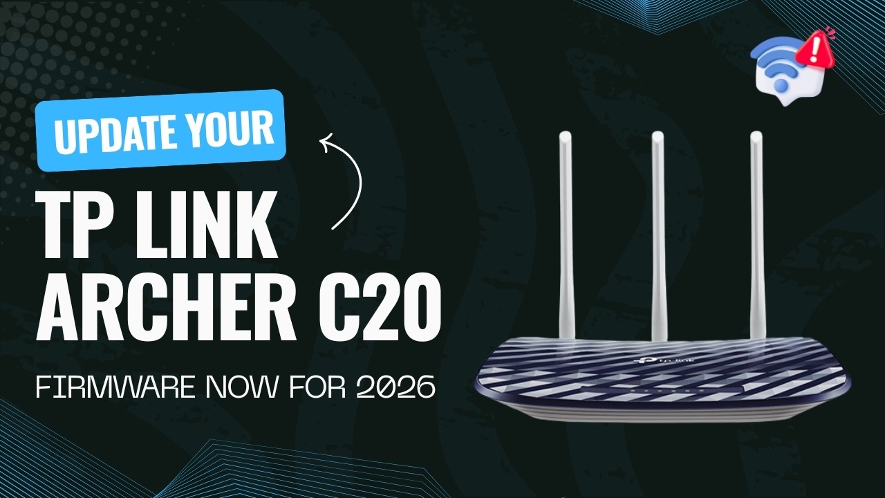 Обновите прошивку вашего TP Link Archer C20 прямо сейчас, чтобы она соответствовала 2026 году.