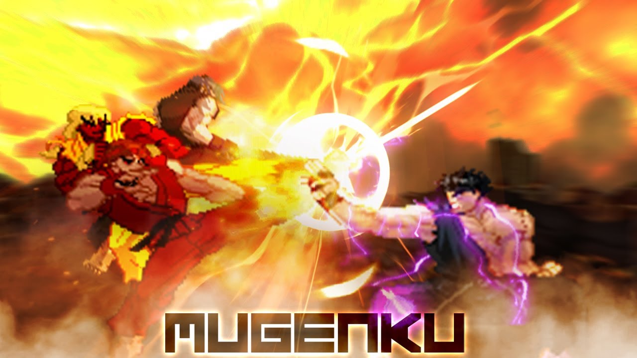 Ryuuken vs Ryu, Ken & Fury Ken Master Team. Street Fighter Mugen Multiverse