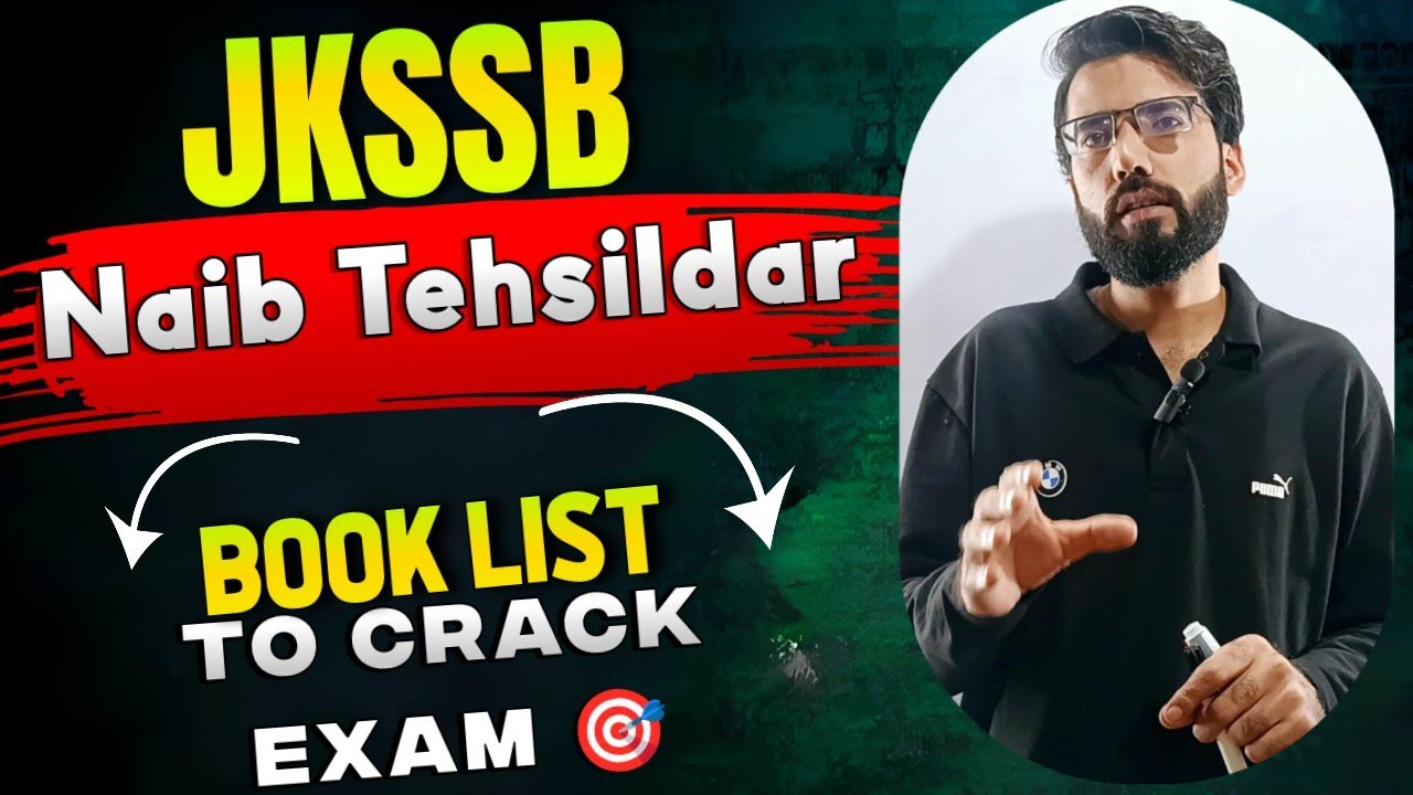 Book List For JKSSB Naib Tehsildar || Upcoming Jkssb posts || JKSSB Exam || Complete Strategy