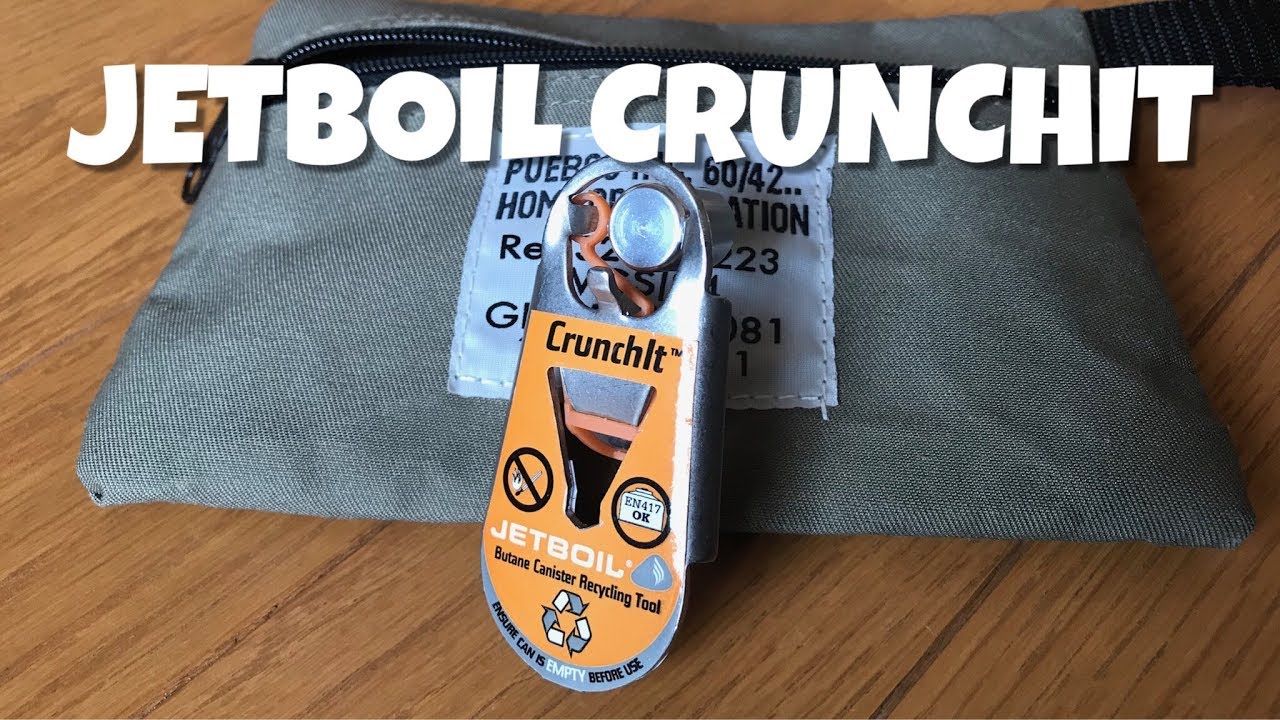 【キャンプ道具】JETBOIL CRUNCHIT(ガス缶穴あけ)